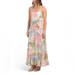 Coastal Beach Print Women's Maxi Dress